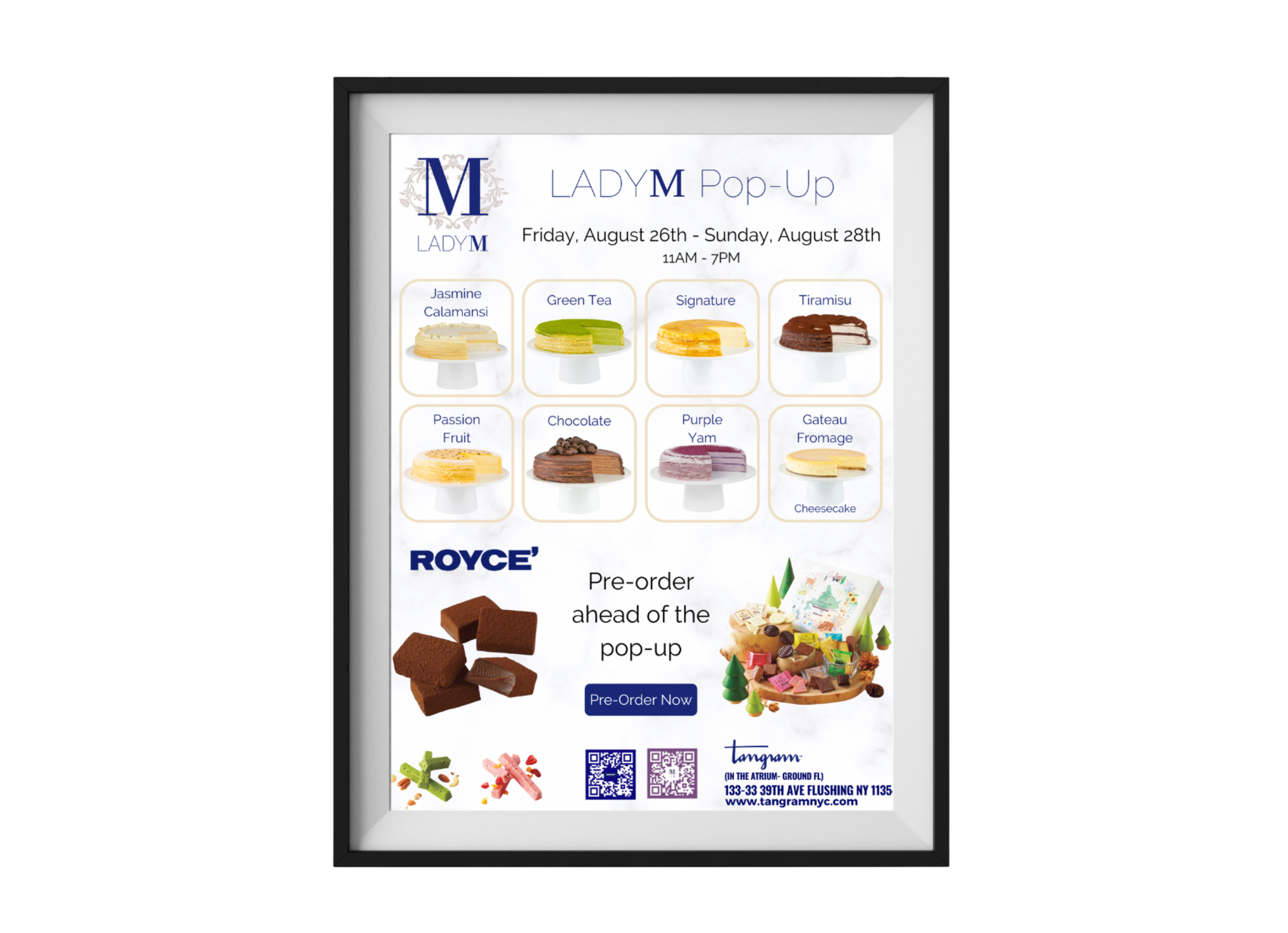 LADY M / ROYCE' CHOCOLATE POP-UP POSTER